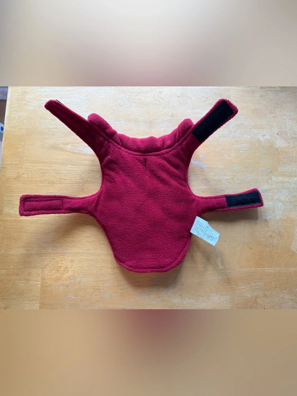 Red Quilted Pet Jacket, XS